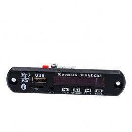 Hot Sale LED Bluetooth Call APE FLAC MP3 WMA WAV decoder board FM MP3 Player AUX 3.5MM 12V Audio Decoder Board Module FM USB TF