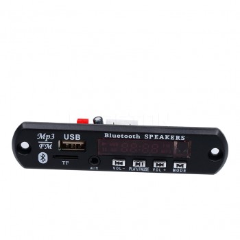 Hot Sale LED Bluetooth Call APE FLAC MP3 WMA WAV decoder board FM MP3 Player AUX 3.5MM 12V Audio Decoder Board Module FM USB TF