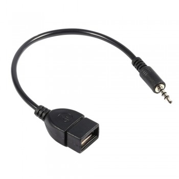 3.5mm Male to USB female Cable AUX Audio Plug JacK USB 2.0 Female Converter Cable Adapte