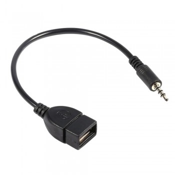 3.5mm Male to USB female Cable AUX Audio Plug JacK USB 2.0 Female Converter Cable Adapte
