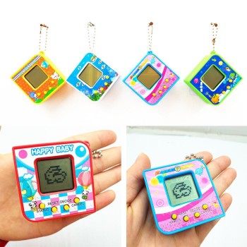 Kids Funny Retro Tamagotchi Electronic Virtual Pet Handheld Game Machine Toy 3 Years Unisex Square As Picture
