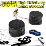Kebidumei Newest 2pc 500W Car Mini Dome Tweeter Loudspeaker High Pitch speaker Super Power Audio Auto Sound Speaker for car