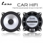2pcs LaBo 4 Inch 60W 2 Way Car Coaxial Hifi Speaker Vehicle Door Auto Audio Music Stereo Full Range Frequency Loudspeaker