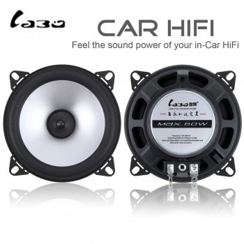 2pcs LaBo 4 Inch 60W 2 Way Car Coaxial Hifi Speaker Vehicle Door Auto Audio Music Stereo Full Range Frequency Loudspeaker