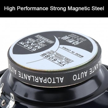 2pcs 6.5 Inch 16cm 600W 2 Way Car Coaxial Loud Speaker Auto Audio Music Stereo Full Range Frequency Hifi Loudspeakers
