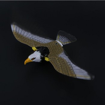 Electric Plastic Sound Wing Flying Eagle Toy Voice Spread Wings Battery Suspension Wire Eagle Toys Kid Child Gift