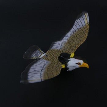 Electric Plastic Sound Wing Flying Eagle Toy Voice Spread Wings Battery Suspension Wire Eagle Toys Kid Child Gift