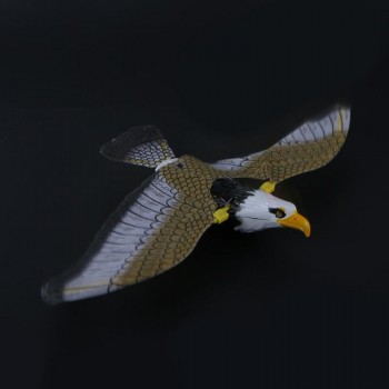 Electric Plastic Sound Wing Flying Eagle Toy Voice Spread Wings Battery Suspension Wire Eagle Toys Kid Child Gift