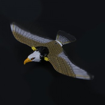 Electric Plastic Sound Wing Flying Eagle Toy Voice Spread Wings Battery Suspension Wire Eagle Toys Kid Child Gift