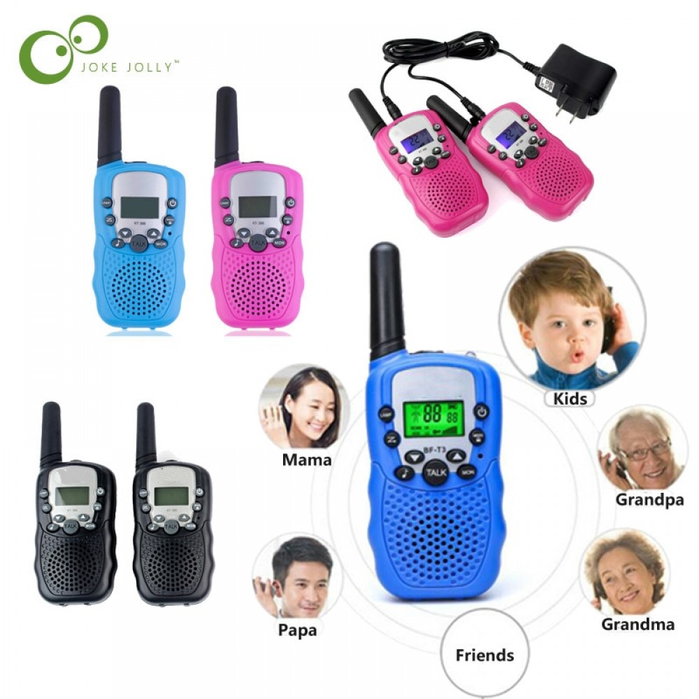 2 pcs=1 pair  RT-388 Walkie Talkie Toys For Children 0.5W 22CH Two Way Kids Radio Boys and Girls Brithday Xmas Gift GYH