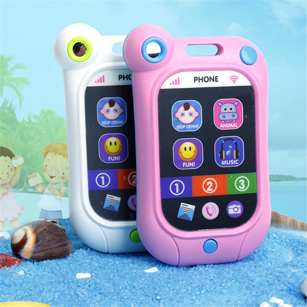 Plastic Baby Toy Phone Learning Musical Cell Phone Songs Animals Sound Simulated Mobile phone Kids Educational Toy Stop Crying