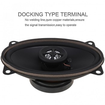 2pcs 4*6 Inch 120W Car HiFi Coaxial Speaker Universal Vehicle Door Auto Audio Music Stereo Full Range Frequency Speakers