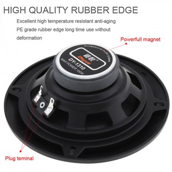 2pcs 5 Inch 100W Car HiFi Coaxial Loud Speaker 129 x 129 MM Vehicle Door Auto Audio Music Stereo Full Range Frequency Speakers