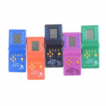 1PC  Interesting Game Music Playback Classic Handheld Game Machine Tetris Brick Game Kids Game Machine without Battery
