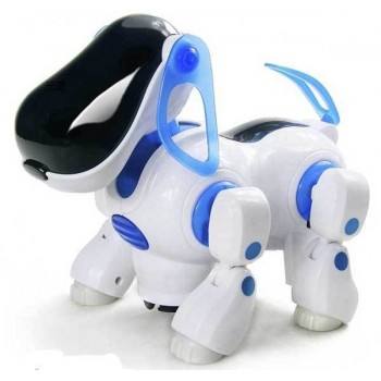 Amazing Robot Dog Lovely Music Shine Intelligent Electronic Robot Walking Dog Puppy Action Toy  Pet Kids Baby with Music Light