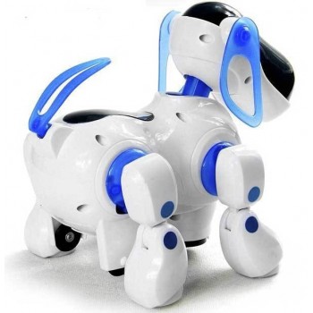 Amazing Robot Dog Lovely Music Shine Intelligent Electronic Robot Walking Dog Puppy Action Toy  Pet Kids Baby with Music Light