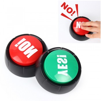 2pcs/set YES and NO Sound Button Toys Green Red Event amp; Party Tools Supplies Sounding Toys  Holiday Decorations