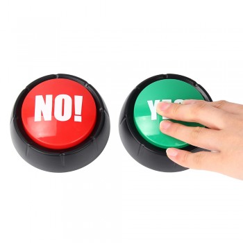 2pcs/set YES and NO Sound Button Toys Green Red Event amp; Party Tools Supplies Sounding Toys  Holiday Decorations
