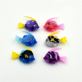 6 Pcs/set Swimming Pet Fish!Electronic Fishes Activated Battery Powered for Fishing Tank Decorating Fish Lantern Water bath Toys