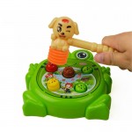 1 Pcs  Kids Electric Play Hamster Music Toys Plastic Hammer Game Family knock on Animal Head Noise Maker Educational Toys