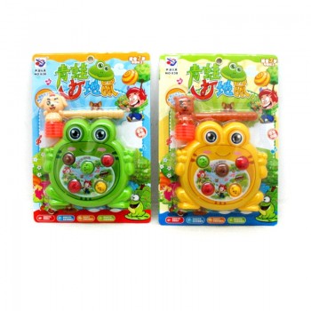 1 Pcs  Kids Electric Play Hamster Music Toys Plastic Hammer Game Family knock on Animal Head Noise Maker Educational Toys