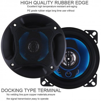 2pcs Car Speaker 4 Inch 100W 3 Way Auto Car Coaxial Hifi Speakers Horn Audio Music Stereo Full Range Frequency Loudspeaker