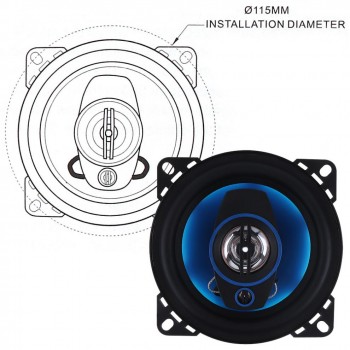 2pcs Car Speaker 4 Inch 100W 3 Way Auto Car Coaxial Hifi Speakers Horn Audio Music Stereo Full Range Frequency Loudspeaker