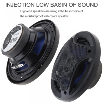 PL-1648  2pcs 6.5 Inch 500W Car HiFi Coaxial Speaker Vehicle Door Auto Audio Music Stereo Full Range Frequency Speakers for Cars