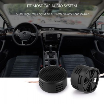 2pcs High Frequency Car Mini Dome Tweeter Loudspeaker Loud Speaker Universal Super Power Audio Auto Sound