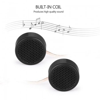 2pcs High Frequency Car Mini Dome Tweeter Loudspeaker Loud Speaker Universal Super Power Audio Auto Sound