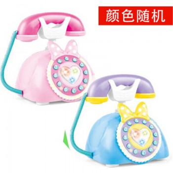 HziriP Baby Antique Landline Toys Sound Light Early Cartoon Simulation Retro  Children Light Music Toy Early Education Puzzle