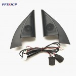 For KIA K2 2017 speakers tweeter car-styling Audio trumpet head speaker ABS material triangle speakers tweeter with wire