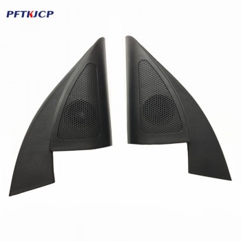 For KIA K2 2017 speakers tweeter car-styling Audio trumpet head speaker ABS material triangle speakers tweeter with wire