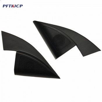 For KIA K2 2017 speakers tweeter car-styling Audio trumpet head speaker ABS material triangle speakers tweeter with wire