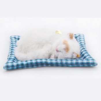 Simulation animal cat bed dog pet birthday gift Simulation toys for Children sleepping cat dog electronic pet
