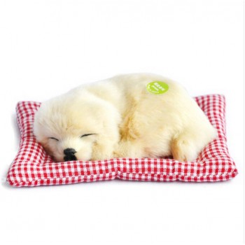 Simulation animal cat bed dog pet birthday gift Simulation toys for Children sleepping cat dog electronic pet