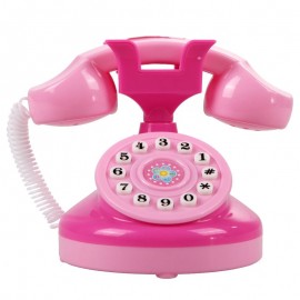 Cute Mini Simulated Flashing Toy Phone Fun Pink Lighting Phone Toy Baby Girls Educational Play House Pretend Play Toy