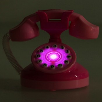 Cute Mini Simulated Flashing Toy Phone Fun Pink Lighting Phone Toy Baby Girls Educational Play House Pretend Play Toy
