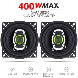 2pcs 4 Inch 10cm 400W 2 Way Hifi Car Coaxial Speaker Loudspeaker Auto Audio Music Stereo Full Range Frequency Loud Speakers