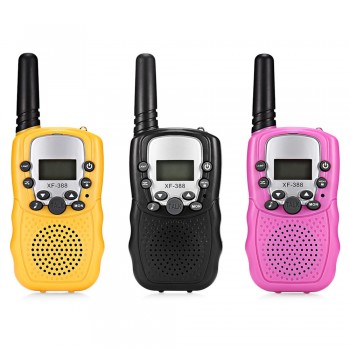 2pcs XF-388 Children Walkie Talkies 2-way Radio 3KM Range 22 Channels