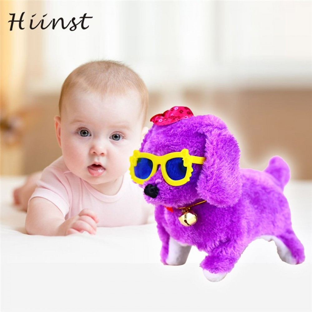 Baby Toy New Pink Robotic Cute Electronic Walking Pet Dog Puppy Kids Toy With Music Light Education Developmental 17Aug31