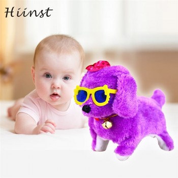 Baby Toy New Pink Robotic Cute Electronic Walking Pet Dog Puppy Kids Toy With Music Light Education Developmental 17Aug31