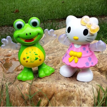 YIJUN New Electronic Dancing Frog Pet Toys Robot doll Toys Light Music Universal Interactive Toys Children Toys Brithday Gifts