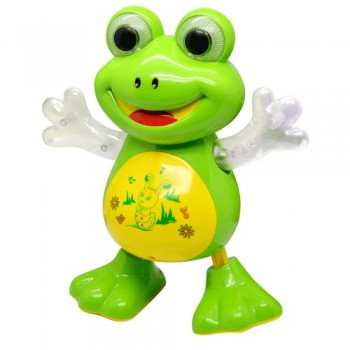 YIJUN New Electronic Dancing Frog Pet Toys Robot doll Toys Light Music Universal Interactive Toys Children Toys Brithday Gifts