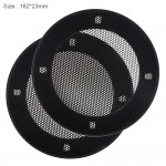 2pcs 5 Inch Universal Car Speaker Mesh Enclosure Refit Home Protective Grille Mesh Stereo for Cars Vehicle Automobiles