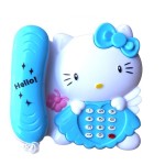 Kitty Mobile Baby Phone Toy For Children Interactive Educational Musical Toys Phone With Sound And Light As Gift For Little Kids