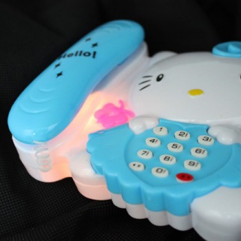 Kitty Mobile Baby Phone Toy For Children Interactive Educational Musical Toys Phone With Sound And Light As Gift For Little Kids