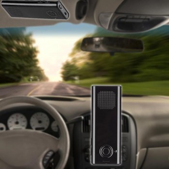 VODOOL Car Bluetooth V4.0 Hands-Free Wireless Speaker Phone Magnetic Sun Visor Clip Bluetooth Car Kit S7NF For iPhone X Samsung