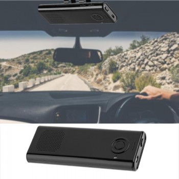 VODOOL Car Bluetooth V4.0 Hands-Free Wireless Speaker Phone Magnetic Sun Visor Clip Bluetooth Car Kit S7NF For iPhone X Samsung