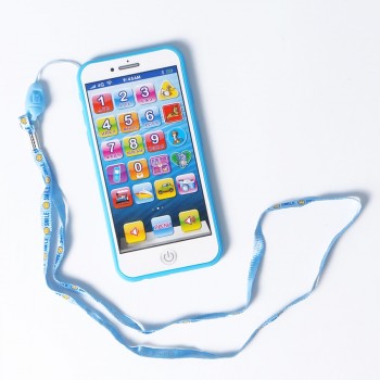 Baby toy phone Childrens music mobile phone baby early learning machine russian language toy phone with light